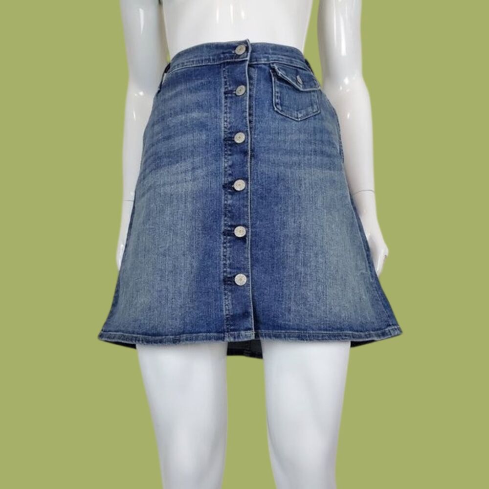 NEW Gap 1969 Button-Front Jean Skirt